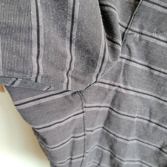 Hang ten board shorts black gray stripe pockets men's 40 - Picture 4 of 8